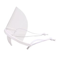 WHITE PLASTIC MULTI-PURPOSE FACE MASK-thumb-1