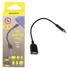 Αντάπτορας USB Type-C σε USB-A Female - CL-14 - AWEI - 084154