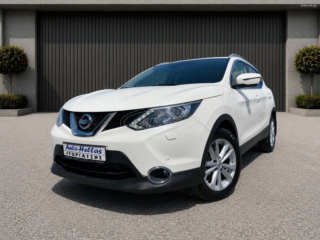 Nissan Qashqai 2015 ~115HP-Αυτόματο-Δέρμα-360 Κάμερες-Πλοηγός~