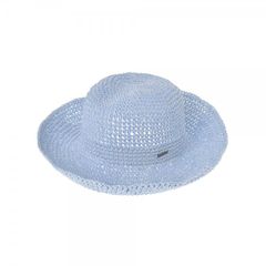 Ble Γυναικείο Καπέλο Ψάθινο Bucket Γαλάζιο