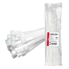 Amio - ΔΕΜΑΤΙΚΑ/ΔΕΤΙΚΑ ΚΑΛΩΔΙΩΝ TIE WRAP (ΤΑΙΡΑΠ) 4.8 x 350mm (ΛΕΥΚΟ) - 100 ΤΕΜ. (04312/AM)
