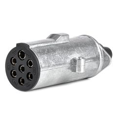 Amio – Πρίζα Κοτσαδόρου 24V 7PIN Type N Αλουμινίου Heavy Duty για Ασφαλή Σύνδεση & Καθημερινή Χρήση – 1 Τεμ. (04790/AM)