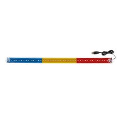 ΣΗΜΑΙΑ ΡΟΥΜΑΝΙΑΣ ΦΩΤΙΖΟΜΕΝΗ 42LED 60cm 24V ΜΕ ΒΕΝΤΟΥΖΑ & USB ΜΕ ΚΑΛΩΔΙΟ 150cm LAMPA - 1 Τεμ.