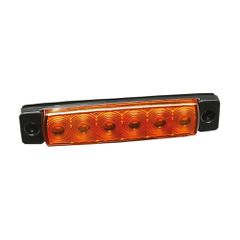 ΦΩΣ ΟΓΚΟΥ 9>32V 6 LED ΠΟΡΤΟΚΑΛΙ ΧΡΩΜΑ 95,6x19,8mm ΜΕ ΕΓΚΡΙΣΗ ΤΥΠΟΥ E148 LAMPA - 20 Τεμ.