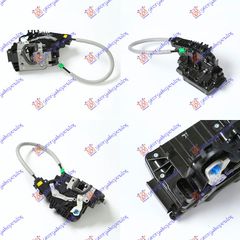 Κλειδαριά Πόρτας Εμπρός Ηλεκτρική (4pins) (1667200135) Αριστερή για MERCEDES ML (W166) 11-