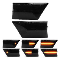 Πλαϊνά Φλας Φτερού Για Opel Vectra C 02-08 Signum 03-09 Led Dynamic Smoke 2 Τεμάχια