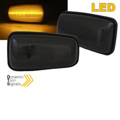 Πλαϊνά Φλας Φτερού Για Citroen Saxo Berlingo Xsara Jumpy Peugeot 406 Led Dynamic Φιμέ 2 Τεμάχια