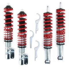 Ρυθμιζόμενη ανάρτηση VW Golf 1 / Jetta 1 / Scirocco 1 & 2 - κόκκινη - 4τμχ.