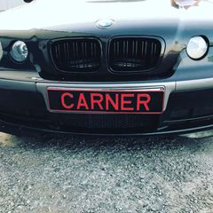 Καρδιές Μάσκας Για Bmw 3 E46 99-01 SedanTouringCompact M4 Look Με Διπλή Γρίλια Μαύρο Γυαλιστερό 2 Τεμάχια-thumb-2