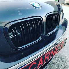 Καρδιές Μάσκας Για Bmw 3 E46 99-01 SedanTouringCompact M4 Look Με Διπλή Γρίλια Μαύρο Γυαλιστερό 2 Τεμάχια-thumb-3