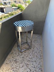Inox ψησταριά κάρβουνου