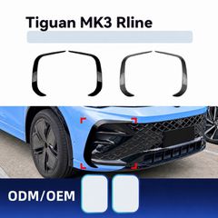VW Tiguan R Line MK3 Front Splitter / Canards Gloss Black
