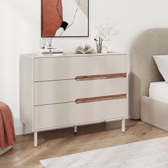 Συρταριέρα Arch Megapap χρώμα sandstone 98x40x78,5εκ.