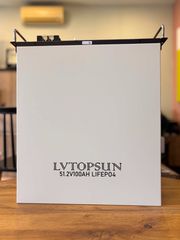 5.12kWh LiFePO4 Rack/Wall Battery TOPSUN 51.2V 100Ah 6000 Cycles WiFi Bluetooth