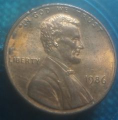 Coin Σε σφάλματα συλλεκτικό usa one cents 1986 Αν θέλετε να δείτε όλες τις αγγελίες μου πατήστε κάτω από το όνομα μου ευχαριστώ για το χρόνο σας