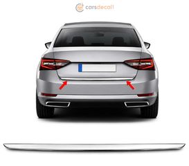 Skoda Superb Νίκελ Διακοσμητική Λωρίδα Πορτμπαγκάζ