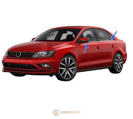 VW Jetta Νίκελ Διακοσμητικές Λωρίδες Παραθύρων