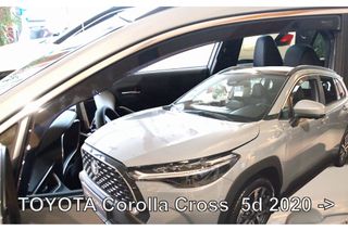 ΑΝΕΜΟΘΡΑΥΣΤΕΣ ΓΙΑ TOYOTA COROLLA CROSS 5D 2020+ ΖΕΥΓΑΡΙ ΑΠΟ ΕΥΚΑΜΠΤΟ ΦΙΜΕ ΠΛΑΣΤΙΚΟ HEKO - 2 ΤΕΜ.
