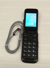 ΜΕΤΑΧΕΙΡΙΣΜΕΝΟ Alcatel 2053D Dual SIM Κινητό με Μεγάλα Κουμπιά (Ελληνικό Μενού) Volcano Black A9516 ΤΙΜΗ