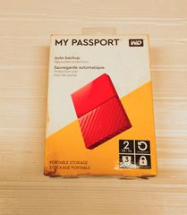 Εξωτερικός σκληρός δίσκος WD My Passport 2ΤΒ 2.5" USB 3.0 Κόκκινο A9016 TIMH 30 EΥΡΩ