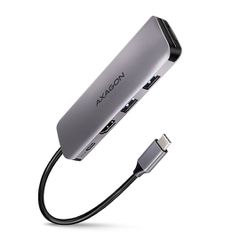 Axagon HMC-5 USB-C Docking Station με HDMI 4K PD Ασημί