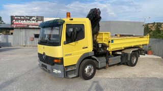Ανατροπή + Γερανός Mercedes-Benz 2001 ATEGO 1223 ΤΗΛΕΧΕΙΡΙΣΜΟΣ 3 ΥΔΡ.ΒΕΛ. 14 ΜΕΤΡΑ-thumb-1