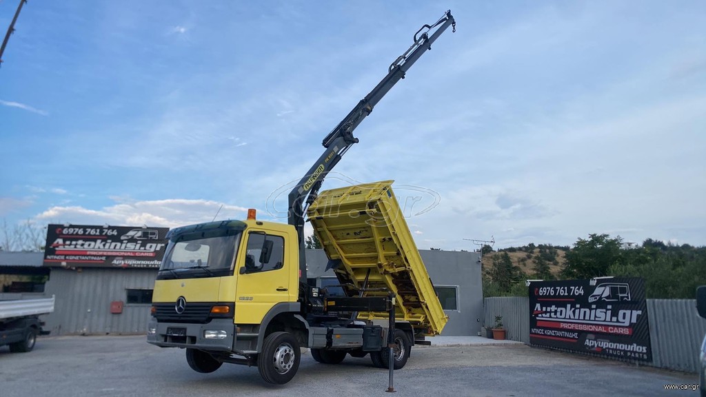 Ανατροπή + Γερανός Mercedes-Benz 2001 ATEGO 1223 ΤΗΛΕΧΕΙΡΙΣΜΟΣ 3 ΥΔΡ.ΒΕΛ. 14 ΜΕΤΡΑ
