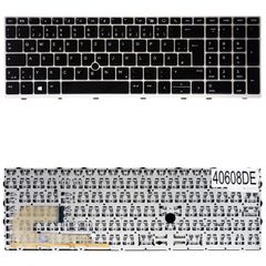 Deutsche Tastatur für Laptop - German Laptop Keyboard για HP EliteBook 850 G6 - Product number : 4YD62AV L11999-B31 DE Black Silver Frame ( Κωδ.40608DE )