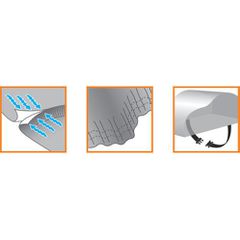Lampa - 4 Seasons AG-1 Κουκούλα Αυτοκινήτου για Peugeot 108 3/5 doors 06/2014 > 12/2021 Aδιάβροχη με Aπαλή Eσωτερική Eπένδυση από 100% PEVA Μη Τοξικό Βινύλιο με Διαστάσεις: 400x170x160 cm - 1 τεμ. (L2-thumb-3