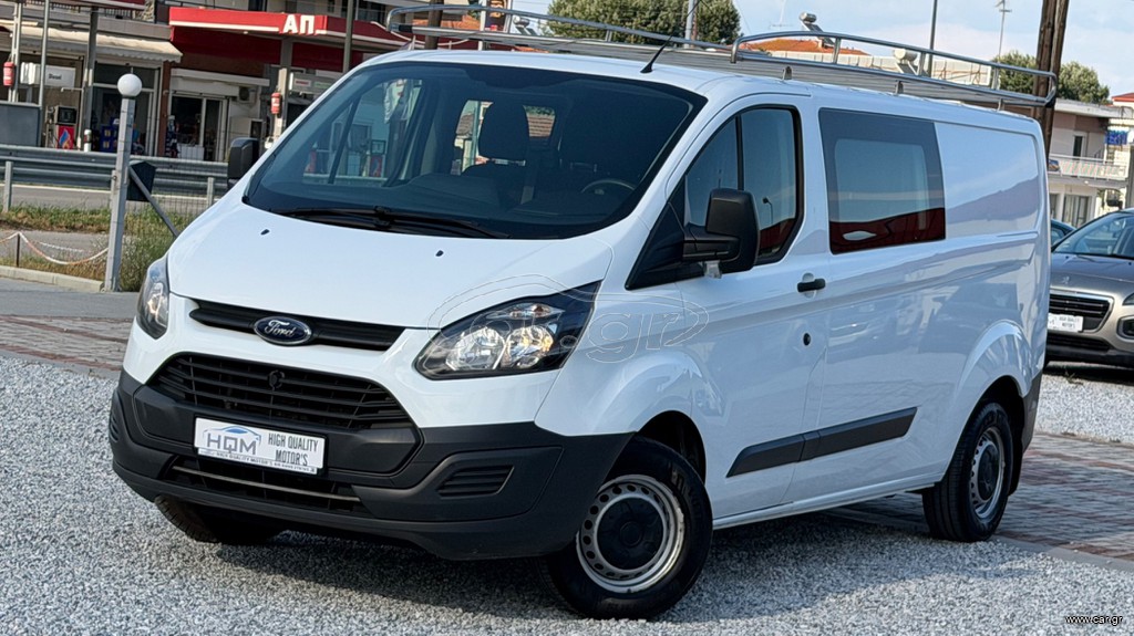 Ford Transit Custom 2018 EURO6 | 6ΘΕΣΙΟ | ΣΕΡΒΙΣ ΑΞΙΑΣ 1200€ | L2 LONG+ΣΧΑΡΑ ΟΡΟΦΗΣ