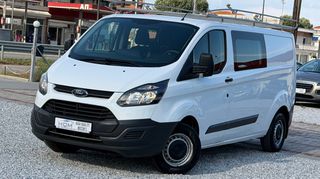 Ford Transit Custom 2018 EURO6 | 6ΘΕΣΙΟ | ΣΕΡΒΙΣ ΑΞΙΑΣ 1200€ | L2 LONG+ΣΧΑΡΑ ΟΡΟΦΗΣ