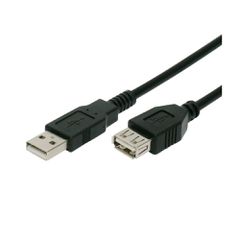 POWERTECH καλώδιο USB 2.0 αρσενικό σε θηλυκό CAB-U012, copper, 3m, μαύρο