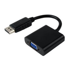 Αντάπτορας POWERTECH DisplayPort σε VGA CAB-DP022, 0.20m, μαύρος