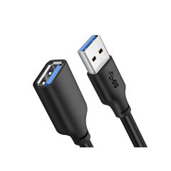 CABLETIME καλώδιο USB 3.0 αρσενικό σε θηλυκό C160, 5Gbps, 1m, μαύρο