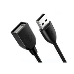 CABLETIME καλώδιο USB 2.0 αρσενικό σε θηλυκό C160, 3A, 1m, μαύρο