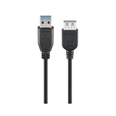 GOOBAY καλώδιο USB 3.0 σε USB (F) 95726, copper, 5m, μαύρο