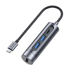 JOYROOM docking station S-H113, 2x USB, HDMI, USB-C, γκρι