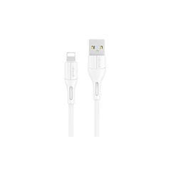 USAMS καλώδιο USB σε Lightning U68, 2A, 1m, λευκό