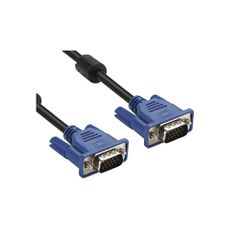 Καλώδιο POWERTECH VGA CAB-G037, Full HD, 2x ferrites, 1.5m, μαύρο, 10τμχ