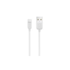 USAMS καλώδιο Micro USB σε USB US-SJ098, 2.1A, 1m, λευκό