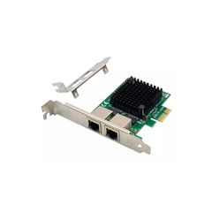 POWERTECH κάρτα επέκτασης PCIe σε 2x RJ45 Gigabit ST7279, JL82571GB