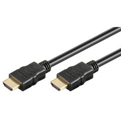 Καλώδιο GOOBAY HDMI 2.0 61158 με Ethernet, 4K/60Hz 18Gbit/s, 1.5m, μαύρο