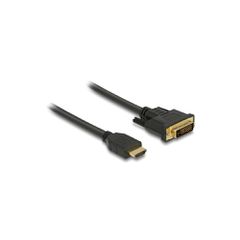 Καλώδιο DELOCK HDMI σε DVI 85653, 2K/60Hz, 7.92 Gbps, 1.5m, μαύρο