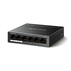 MERCUSYS Desktop Switch MS106LP, 6x 10/100 Mbps, PoE+, Ver. 1.0