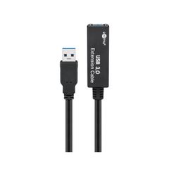 GOOBAY καλώδιο προέκτασης USB 3.0 95727, active, 5Gbps, 5m, μαύρο