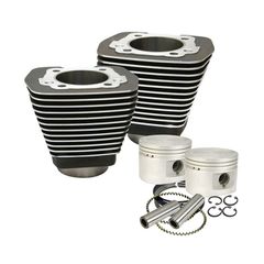 S, 80"/1340cc cylinder & piston kit. Black