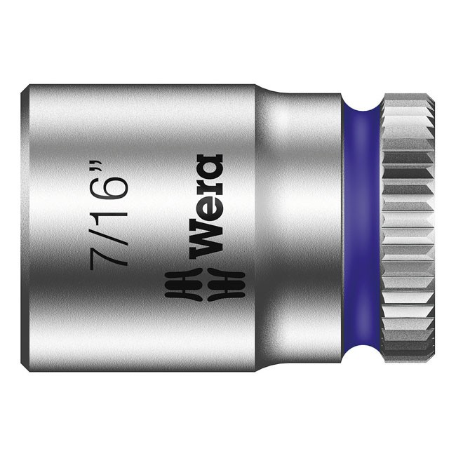 Wera Zyklop 1/4" socket - US sizes 7/16"