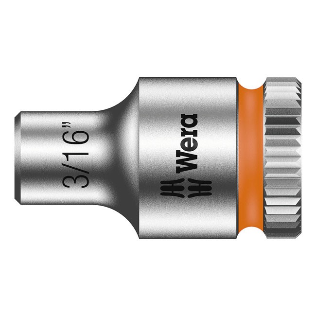 Wera Zyklop 1/4" socket - US sizes 3/16"