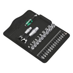 Wera Zyklop ratchet kit Kraftform Mini 2, 1/4" drive Metric