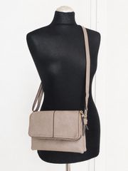Oasis Taupe Crossbody & Shoulder Bag – Excellent Condition